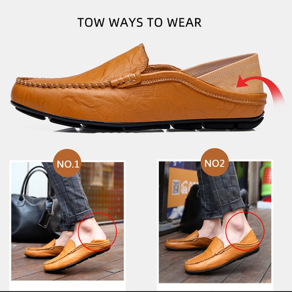 Men Casual Leather Loafers Shoes