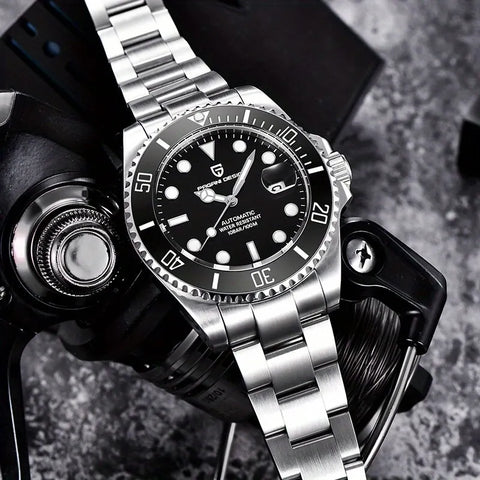 Men Mechanical Automatic Ceramic Bezel Sapphire Glass Watch
