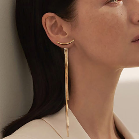 Women Long Tassel Drop Earrings