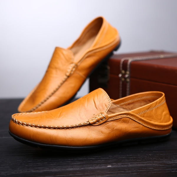 Men Casual Leather Loafers Shoes