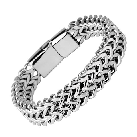Men Stainless Steel Braided Bracelet