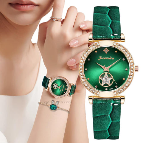 Women Diamond Studded Quartz Watch