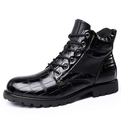 Men Causal Premium High-end Leather Boots  Shoes
