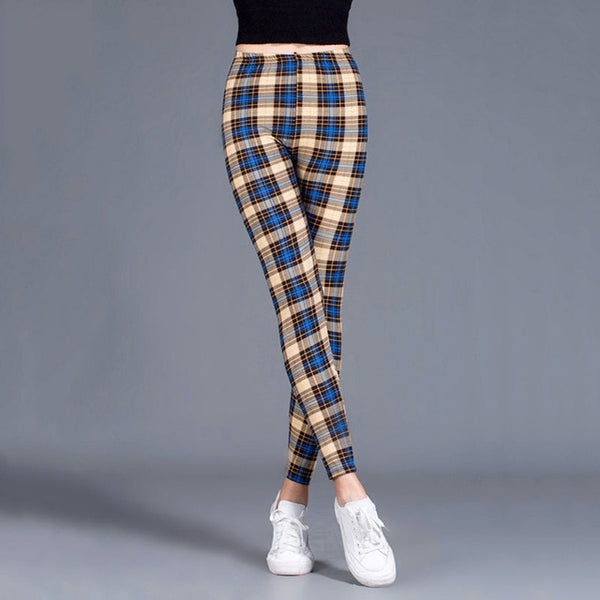 YSDNCHI Black White Pants Striped Elastic Trousers Print Fitness Leggings For Women Sporting Workout Leggins Plus Size Leggings