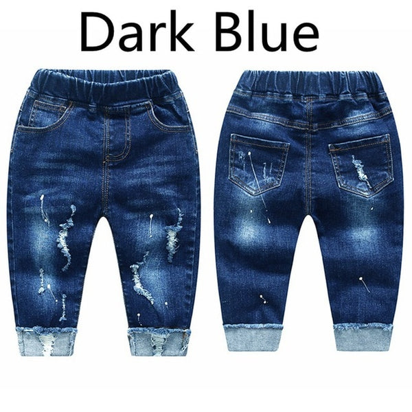 Chumhey 0-6T Spring Autumn Baby Girls Boys Child Jeans Pants Enfant Stretchy Denim Trousers Toddler Clothing 1 2 3 4 5 6