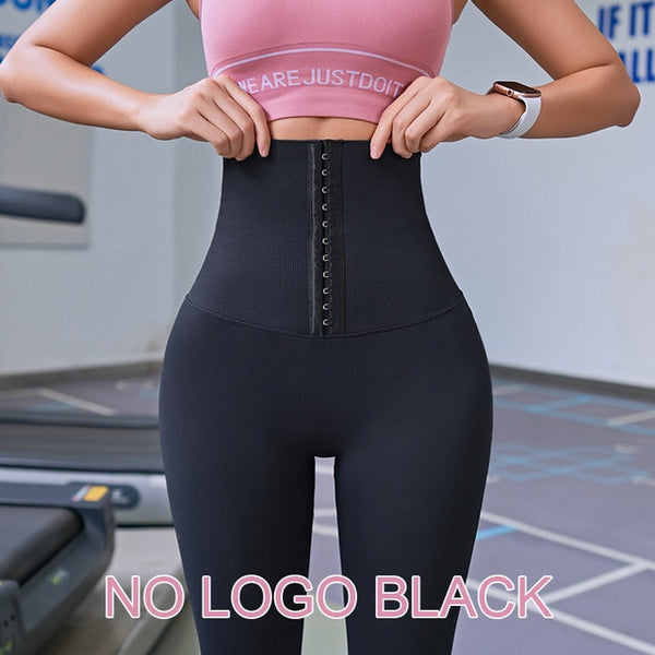 Fitness women corset hip lift postpartum high waist tights yoga pants Waisted Workout leggings Women Gym Running Training Tights