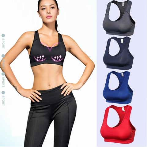 Quality Sexy Sports Bra Top For Fitness Women Push Up Beauty Back Yoga Running Gym Femme Active Wear Padded Underwear Tops Femal