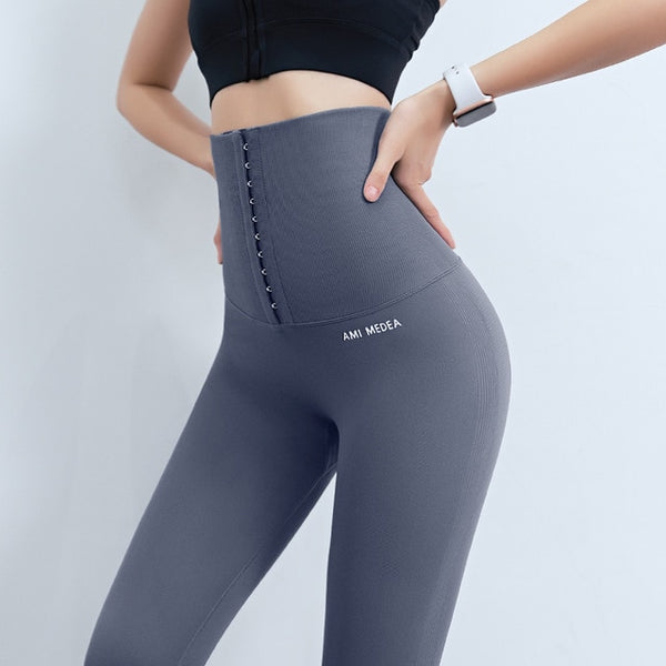 2021 Yoga Pants High Waist Cinchers  Shapewear Corset Stretchy Pants Tights Women  Sports Push Up Running Gym Fitness Leggings