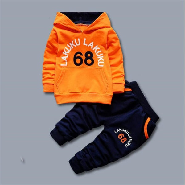 2021 Autumn Baby Clothes Children Boys Girls Sport Letters Hoodies Pants 2Pcs/sets Toddler Active Clothing Infant Kids Tracksuit