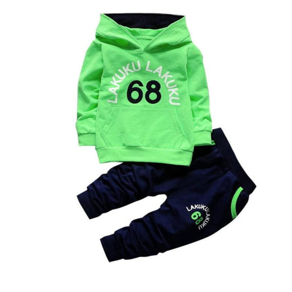 2021 Autumn Baby Clothes Children Boys Girls Sport Letters Hoodies Pants 2Pcs/sets Toddler Active Clothing Infant Kids Tracksuit