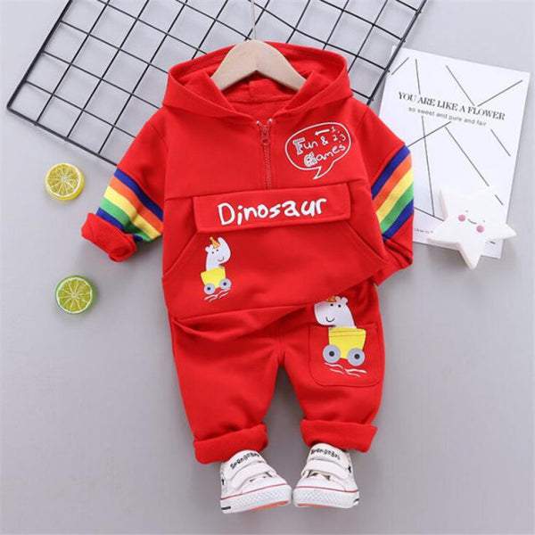 2021 Autumn Baby Clothes Children Boys Girls Sport Letters Hoodies Pants 2Pcs/sets Toddler Active Clothing Infant Kids Tracksuit