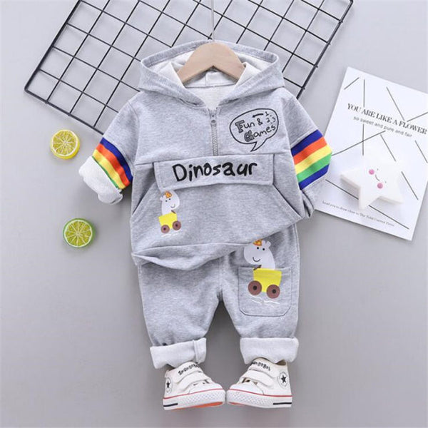 2021 Autumn Baby Clothes Children Boys Girls Sport Letters Hoodies Pants 2Pcs/sets Toddler Active Clothing Infant Kids Tracksuit