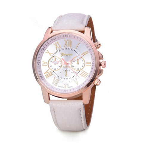 Luxury Brand Leather Quartz Watch Women Men Ladies Fashion Wrist Watch Wristwatches Clock relogio feminino dropshipping