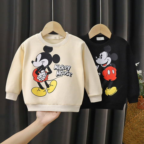 Children's Sweatshirt Mickey Mouse Brand Clothing Baby Boys Girls Long Sleeve Pullover Toddler Sweater Autumn Hoodie Clothes